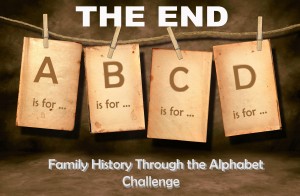 Family History Through the Alpbaet the end