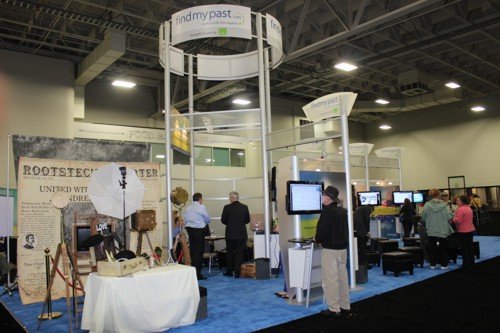 part of the very elaborate FindMyPast.com stand at RootsTech