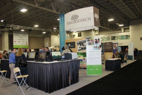 the FamilySearch stand was an impressive