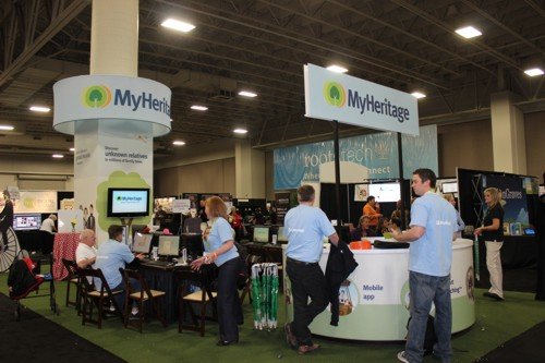 another very huge and very popular stand was the MyHeritage one