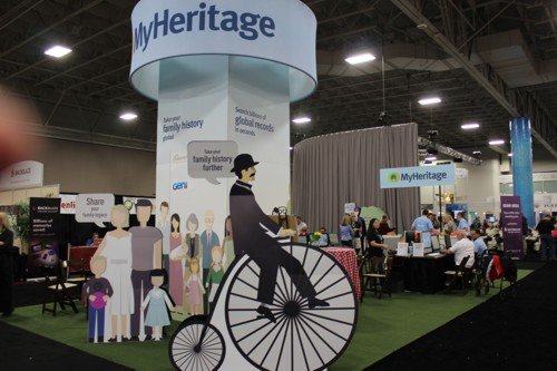 the MyHeritage stand from a diffferent angle