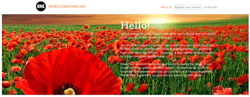 WorldWarOneLink homepage