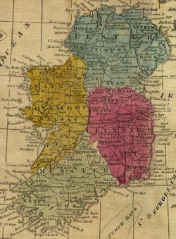 map - ireland 1808, 250