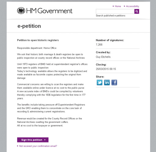 certificate epetition