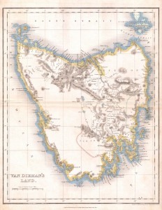 map - Tasmania old 1837