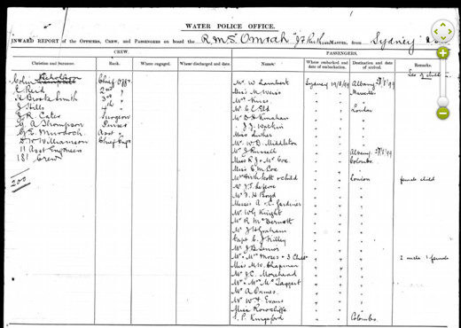Ancestry - WA Passenger Lists