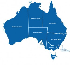 map - Australia