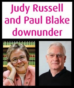 UTP Judy Russell Paul Blake Downunder Tour Map #1