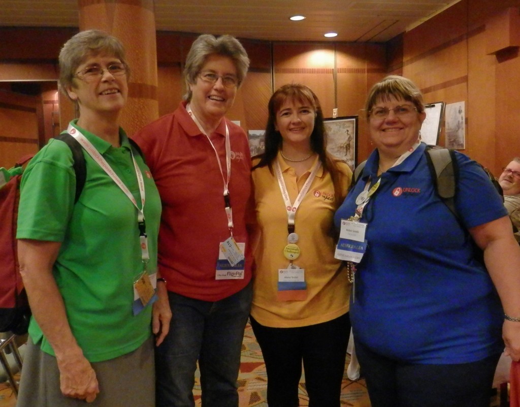 Anthea Phillips, Rosemary Kopittke, Alona Tester & Helen Smith on the 4th Unlock the Past cruise