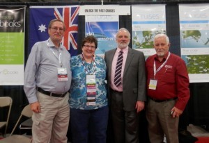 Dick Eastman, Cyndi Ingle, Paul Milner and Alan Phillips, at RootsTech, February 2015