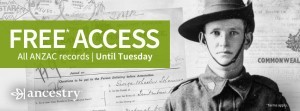 Anzac Day Free Military Records on Ancestry.com.au