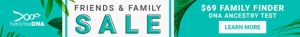 Family Tree DNA Family Finder wide banner