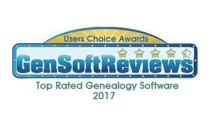 Genealogy Software Users Choice Awards 2017