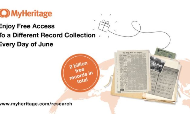 FREE Records On MyHeritage Every Day During June