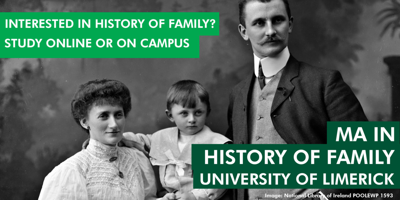 Enrolments Now Open for Online MA ‘History of Family’ Course